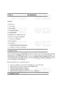 Unit 2 Buddhism