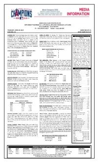 04-30-2015 Angels Game Notes