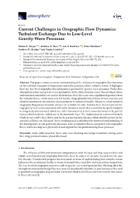 Current Challenges in Orographic Flow Dynamics: Turbulent Exchange Due to Low-Level Gravity-Wave Processes