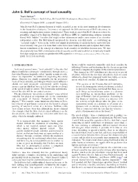 John S. Bell's Concept of Local Causality