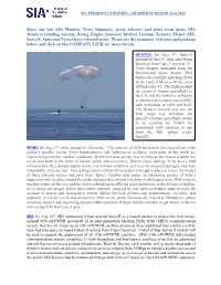 Since Our Last SIA Member News Summary, Press Releases and Posts
