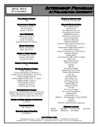 2012 - 2013 at a Glance