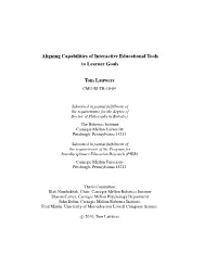 Aligning Design of Embodied Interfaces to Learner Goals