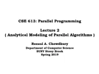 CSE 613: Parallel Programming Lecture 2