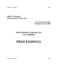 International Academy for Case Studies