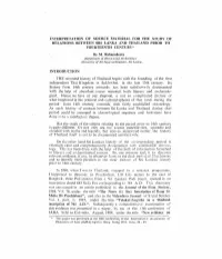 Interpretation of Source Material for the Study of Rela Tions Between Sri Lanka and Thailand Prior to Fourteenth Century*
