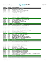 Schedule Quickprint TKRN-FM