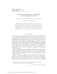 DETECTING the INDEX of a SUBGROUP in the SUBGROUP LATTICE 1. Introduction for Every Group G, We Shall Denote By