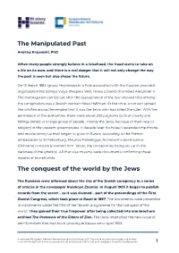 Examples of Great Falsifications in 20Th-Century History