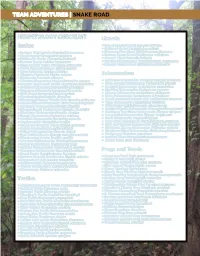 Reptile & Amphibian List