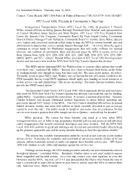 ATU Local 1056, Electeds & Community V. Bus Cuts