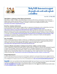 Baby Talk: Resources to Support the People Who Work with Infants and Toddlers