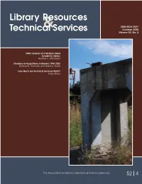 Library Resources Technical Services