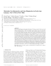 Molecular Gas Kinematics and Line Diagnostics in Early-Type Galaxies
