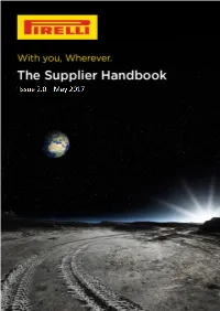 Pirelli Suppliers Handbook