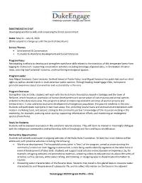 Chile DUKEENGAGE in CHILE Developing Workforce Skills And