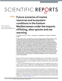 Future Scenarios of Marine Resources and Ecosystem Conditions in The