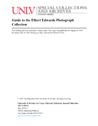 Guide to the Elbert Edwards Photograph Collection