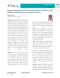 Incidence and Predictors of Two Months' Sputum Non Follow-Up And