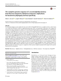 The Complete Genome Sequence of a Second Alphabaculovirus from the True Armyworm, Mythimna Unipuncta: Implications for Baculovirus Phylogeny and Host Specificity