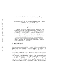 An Introduction to Quantum Annealing