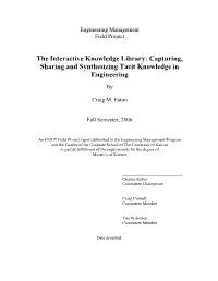 Engineering Management Field Project