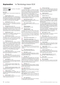 Explanation for Terminology Maxon ECX