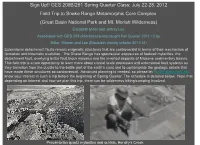 July 22-28, 2012 Field Trip to Snake Range Metamorphic Core Complex (Great Basin National Park and Mt