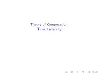 Time Hierarchy Eﬃciency of UTM