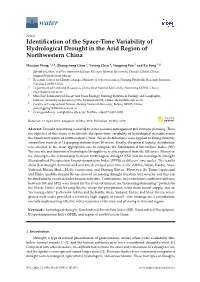 Identification of the Space-Time Variability of Hydrological Drought