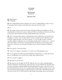 Phil Nusbaum JE: Joe Enright PN