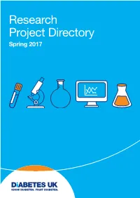 Research Project Directory Spring 2017