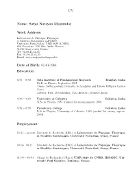 Satya Narayan Majumdar Work Address