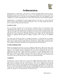 Sedimentation
