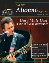 Alumni Magazine Fall 2009