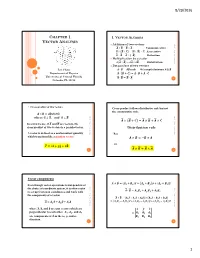 CHAPTER 1 VECTOR ANALYSIS ̂ ̂ Distribution Rule Vector Components