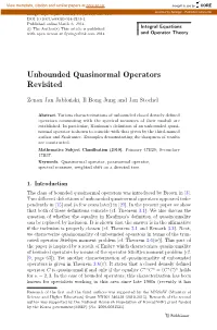 Unbounded Quasinormal Operators Revisited