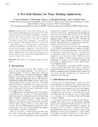A New Edit Distance for Fuzzy Hashing Applications