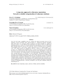 A Step-Wise Approach to Discourse Annotation: Towards a Reliable Categorization of Coherence Relations