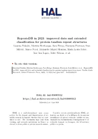 Repeatsdb in 2021: Improved Data And