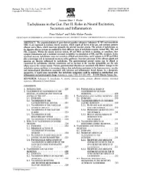Tachykinins in the Gut. Part II. Roles in Neural Excitation, Secretion and Inflammation