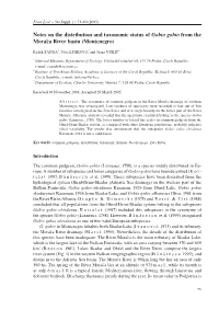 Notes on the Distribution and Taxonomic Status of Gobio Gobio from the Morača River Basin (Montenegro)