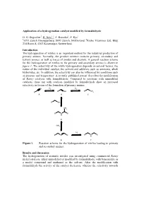 Application of a Hydrogenation Catalyst Modified by Formaldehyde