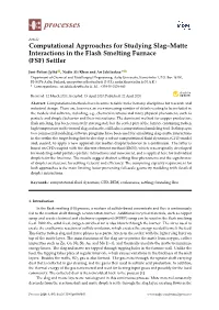 Computational Approaches for Studying Slag–Matte Interactions in the Flash Smelting Furnace (FSF) Settler
