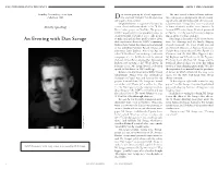 Dan Savage to Make and Upload Short Positive Videos About Mr