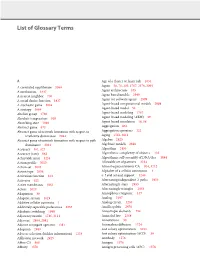 List of Glossary Terms