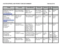 Custom Apparel and Promo Items Bid Chart