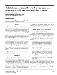 Global Change and Coastal Threats: the Indonesian Case. an Attempt in Multi-Level Social-Ecological Research