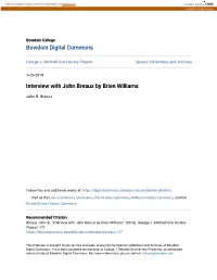 Interview with John Breaux by Brien Williams