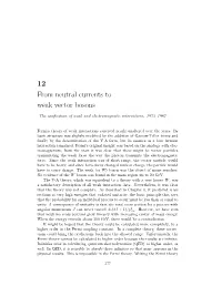 12 from Neutral Currents to Weak Vector Bosons
